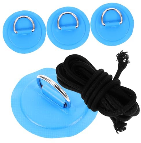Milisten Inflatable Surfboard Patch Pvc D-ring Buckle Patch for Kayak Deck Attachment Boat Inflatable Repair