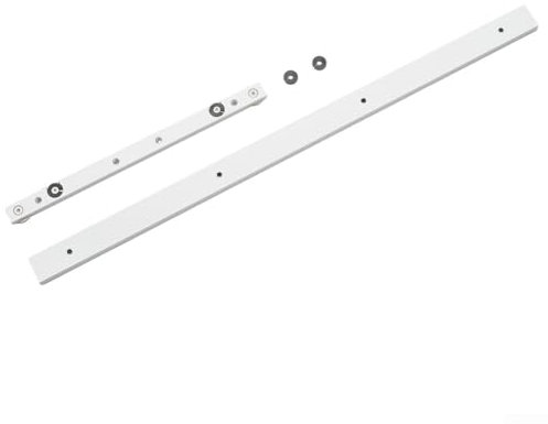 YUANGANG Barra di scorrimento in lega di alluminio con scanalatura a T, per da banco, utensili per la lavorazione del legno (binario a T da 600 mm + barra per mitra da 300 mm)