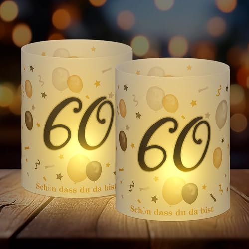 Bczhieulw 12 Farolillos Decorativos para Mesa, con diseño Happy Birthday, Ideales para Fiestas de cumpleaños y confirmaciones Velas y candelitas. (60)