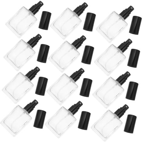 12 Stück Glas Parfümzerstäuber 15ml Transparente Feine Sprühflaschen