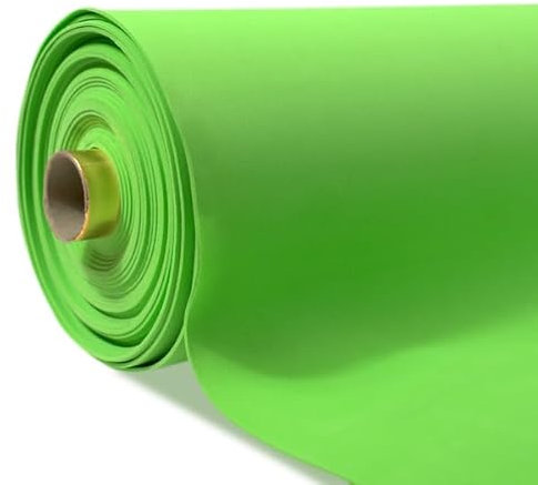 STOFFKONTOR Moosgummi Stärke 2,0mm Breite 90cm - Öko-Tex Standard 100 - Meterware, Farbe Hell-Grün - für Bastelarbeiten, Kostüme uvm.