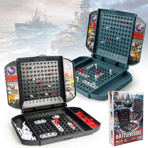 JWTRSVTY Strategie Brettspiel Seeschlacht, Schiffe Versenken Spiel, Seeschlacht Spiel, Battleship Board Game, Battleship with Planes Strategy Brettspiel, Puzzle Game Für Kinder Ab 4 Jahren