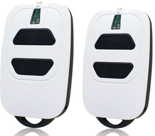 Lot de 2 émetteurs portatifs pour porte de garage - 433,92 MHz - Compatible DEA GTI2/4, GT2/4, Mio TR2/4, Mio TR2N/4N