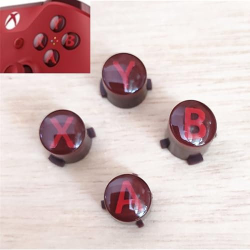 Nuovo per controller Xbox One S Elite ABXY Extra pulsanti di ricambio, per controller wireless Xbox One Slim Elite 1 2 Series X S, fai da te A B X Y pulsante chiave trasparente (Gods-of-Wars-Original)