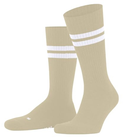 FALKE Dynamic U So Cotton Patterned Socks, Beige Cream 4011, 9.5-10.5