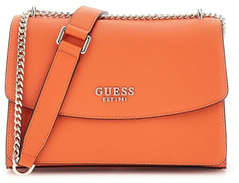 GUESS Calista Convertible Xbody Flap Bag Orange