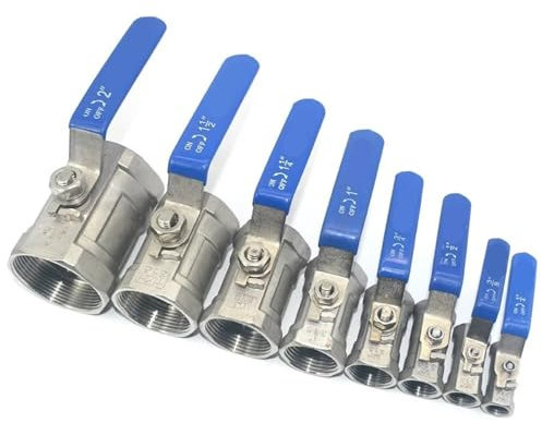 Edelstahl-Kugelhahn SS304 Kugelhahn, 1/4 Zoll, 3/8 Zoll, 1/2 Zoll, 3/4 Zoll, 1 Zoll, 1-1/4 Zoll, 1-1/2 Zoll, 2 Zoll Innengewinde, 1 Stück (1/2 Zoll)