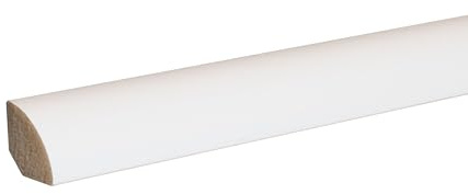 PROVISTON Sockelleiste 18 x 18 x 2000 mm Moderne Fußleiste Viertelstableiste Weiß Wasserfest, Robust und Langlebig