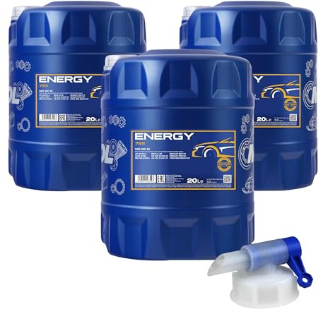 60L MANNOL Energy 5W-30 API SL/CF Öl Motoröl MN7511-20 inkl. Auslaufhahn