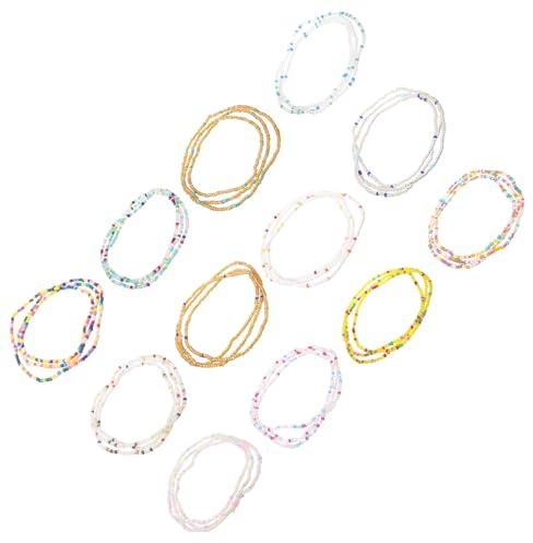 Homoyoyo Chaîne de Corps Perlée 12 Pièces 90 CM Bijoux de Ventre Femmes Style Plage Été Présent