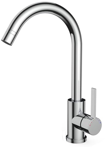 Niederdruck Armatur Küche mit 2 Strahlarten, 360 ° Drehbare Wasserhahn Küche, Leicht zu zerlegen und zu waschen, Spültischarmatur für Boiler, Untertischgeräte