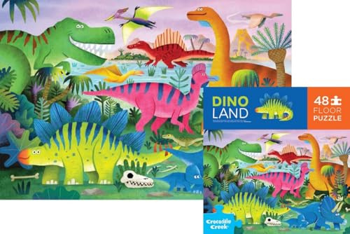 Crocodile Creek Dinosaurierwelt Maxi Puzzle 48 Teile Kinderpuzzle