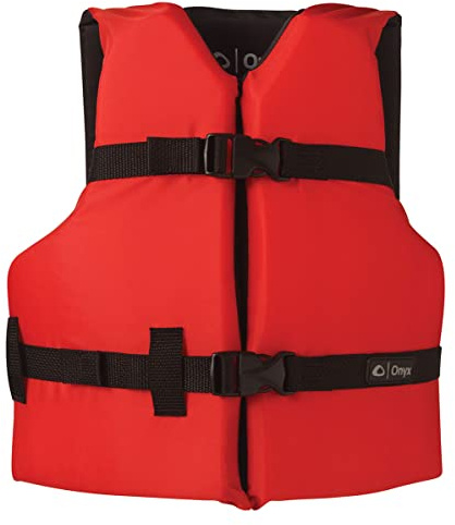 Onyx General Purpose Life Jacket, Youth, Red