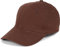 styleBREAKER Unisex 6-Panel Baseball Cap | gebürstete Baumwolle | Klettverschluss verstellbar | einfarbiges Basecap für Damen und Herren, Farbe:Braun