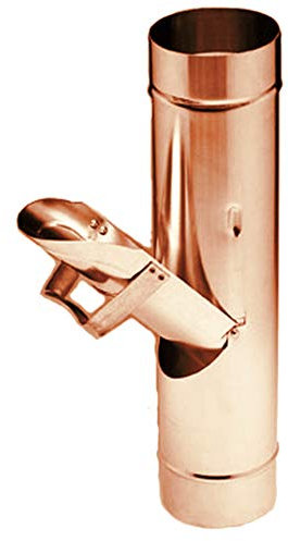 Dachrinnen & Zubehör Kupfer 117208 Zambelli Regenwasserklappe, 87 mm