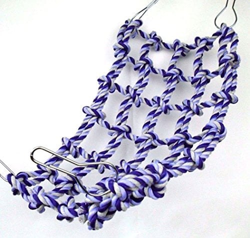 Rosewood Boredom Breaker Cargo Rope Hammock Net Rats Ferrets Degus and Parrots (Purple)