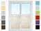 Plissee Rollo NACH MAß zum Anschrauben | TOP QUALITÄT Pearl Stoffkollektion | Halterungen zum Schrauben | Faltrollo Jalousie, Sichtschutz, Sonnenschutz Fenster (Creme, B: 51-60cm, H: 91-110cm)