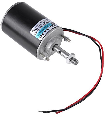 Motor de CC 24V 6000RPM CW/CCW, Motor de CC de Imán Permanente Motor de Engranaje Eléctrico Reversible para Generador de Bricolaje