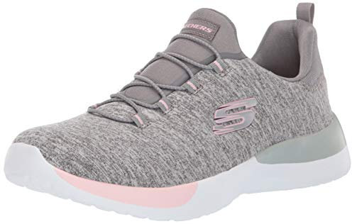 Skechers Femme Summits Sneaker, Grey Pink, 35.5 EU