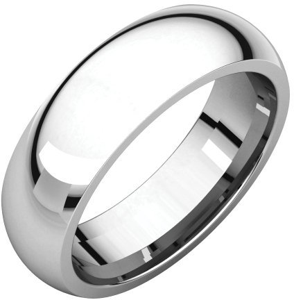 JewelryWeb TLR378624SS Ring aus poliertem Sterlingsilber 6 mm Comfort Fit Band Ring Optionen Bereich: H bis Z und Silber, 29,25, Sterling Silber