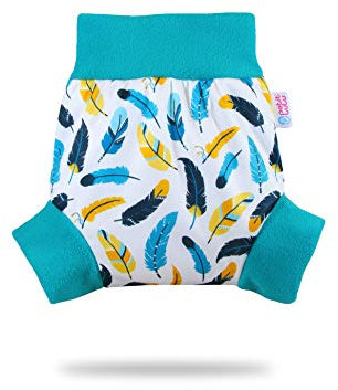 Petit Lulu Überhose (Schlupfüberhose) Größe XL (13kg +) für Höschenwindeln und Nachtwindeln (Gefieder)