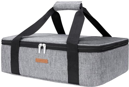 LUNCIA Insulated Single Decker Casserole Carrier, Lasagna Lugger Tote