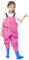 Jitong Trampolieri da Pesca per Bambini Waders Impermeabile con Stivali Bretelle Regolabile Salopette da Pesca per Ragazzi Ragazze - Rosa | Salopette, 30 (19cm)