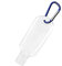 ID Card It Empty Travel Bottles with flip top, 50ml Size with a Carabiner Belt Keyring Clip (Blank Bottle w/Carabiner)