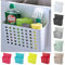 plastific Kitchen Over Cabinet Drawer Door Hanging Organizer Basket Balance Attach a Trash Waste Bin Box Hanging Small Trash Suitable for Kitchen, Bathroom, Toilet, Bedroom (White)