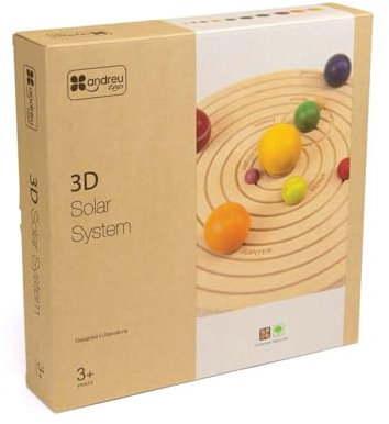 Andreu Toys 16110 3D Solarsystem Holzpuzzles, bunt