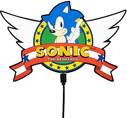 Numskull Official SEGA Sonic the Hedgehog Wireless Charger Pad - 10W Fast Qi Charger for all Qi Wireless devices