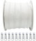 Rolle à 25m 5# endlos durchgehende Nylon-Reißverschlüsse, Basteltaschen, Aktionszelt, mit 10 kostenlosen Schiebern, Metall-Reißverschlüsse zum Nähen (101,5#)