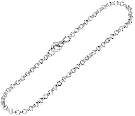 NKlaus Armband 925 Sterling Silber 19cm Erbskette rund weit Damen Armbandkette Neu fein 12668