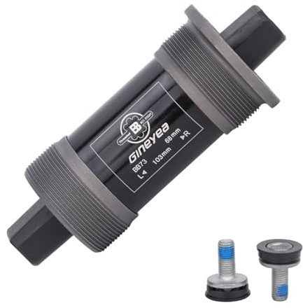 catazer Bicycle Bottom Bracket Square Taper 68mm x 103/107110.5/113/116/118/120/122.5/124.5/127.5mm BSA (103mm)