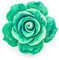 Énoncé De Mode Romantique Broche Épingle Grande Rose Fleur Florale Verte En Fleur Sculptée En 3D Pour Femmes Adolescentes