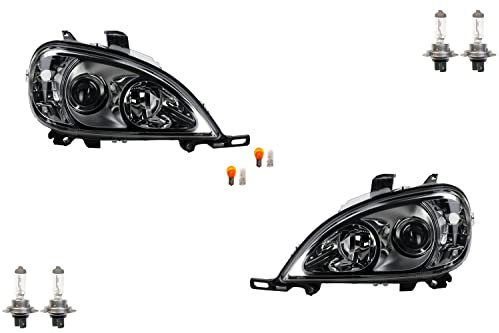 Johns, passend für Mercedes W163 Scheinwerfer M-Klasse 10/01-06/05 Leuchtmit. Set li&re