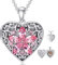 Dorunmo Personalisierte Medaillon Kette 925 Sterling Silber Foto Anhänger Amulett Kette Foto Medaillon Halskette Foto Bilder Amulett Geburtstag Muttertags Geschenke für Damen Mutter Tochter