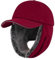 Gisdanchz Mütze mit Ohrenklappen Herren Damen, Winter Cap Basecap Wintermütze Herren mit Ohrenklappen, Schirmmütze Winter Ohrenschützer Fliegermütze Trappermütze, Burgund 58CM