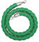 Personenleitsystem Absperrkordel Grünes Samtseil Geflochten, Rungenseil, VIP-Hängeseile mit Polierten Haken, Massenkontrolle-Sperrseil, Gedrehtes Hanfseil für Party ( Color : Green-Silver Hook , Size
