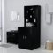 homiuse Meuble pour Machine à Laver Noir 71x71,5x91,5 cm 2 Portes Meuble de Rangement Machine A Laver Meuble Machine à Laver Meuble Lave Linge Meuble Machine à Laver Rangement Meuble à Laver