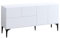 Calicosy Buffet 5 Portes Blanc Glise - L150 cm - Gain de Place - en Panneaux de Particules Recouvert Décor Mélaminé - pour Salon - l35 x L150 x H75 cm