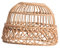 ＡＷＨＡＯ Retro-Hängelampenschirm Geflochtener Rattan Hängelampenschirm Deckenleuchte Kronleuchter Abdeckung für Hotel Home Küche Wohnzimmer, Stil C