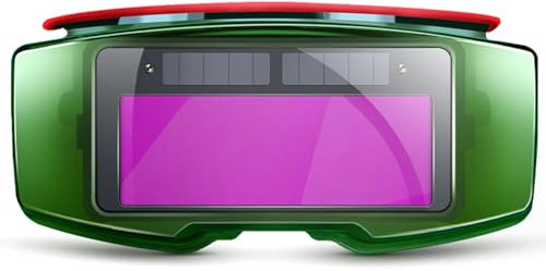 AWSGHLF Welding Goggles - Solar Powered Auto Darkening Welding Glasses with 10 Replacement Lens Anti-glare Safety Protective Welder Glasses for TIG MIG MMA Grinding