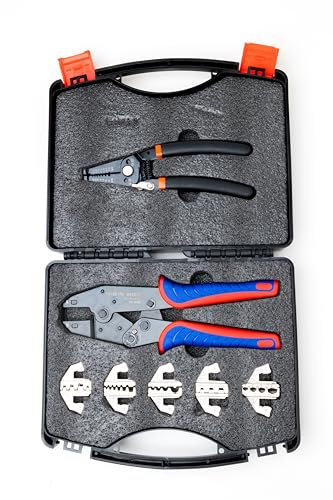 5in1 Crimpzange Set Presszange Kabelschuh Quetschzange Multifunktionale Zange DE