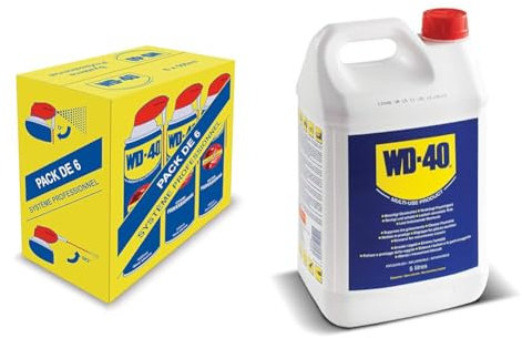 WD-40 • Produit Multifonction • Spray Double Position • Sans Silicone • Non Conducte & • Produit Multifonction • Bidon • Sans Silicone • Non Conducteur • Compatible Plastiques, Caoutchoucs