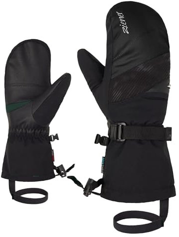 Ziener Damen Kalinda Ski-Fäustling/Wintersport | wasserdicht, Lange Stulpe, Black, 8