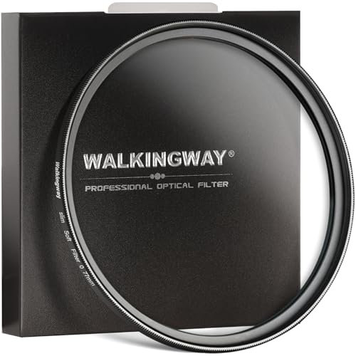 Walking Way 62 MM White Mist Diffusion Filter - Delicate Soft Focus Circular Lens Filter - Dreamy Fog Effect Softening Camera Diffuser for Digital DSLR Camera (Delicate-Soft 0, 62MM)
