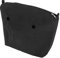 Ksrnsne Wasserdichte feste Canvas-Einsatz, Innenfutter, Reißverschlussfach für Obag O Bag, Handtasche, Tasche, Schwarz, Mini, Schwarz , Small