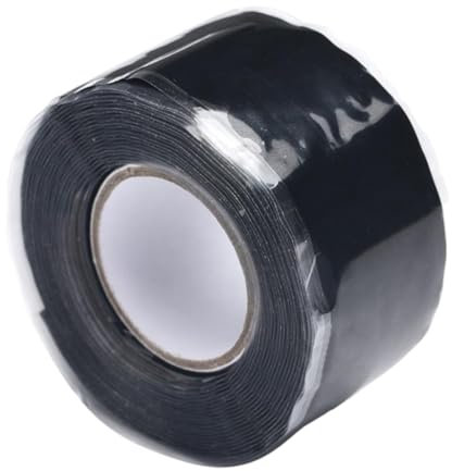 Jeorywoet Schlauch Reparaturband Selbstverschmelzende Schlauchbindung Silikon Wasserpfeife Klebeband Schwarz, Gartenschlauch Fixierer