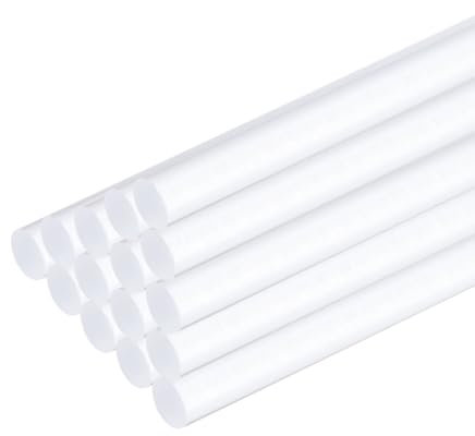 QUARKZMAN 15Pcs Tiges Rondes en Acrylique 5mm x 300mm Barres Transparent Bâtons en Plastique Acrylique Bande pour Bricolage Artisanat Éclairage Décorations de Jardinage